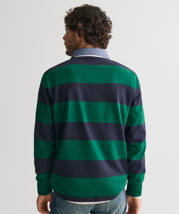 Gant - Chambray Stripe Heavy Rugger, Green
