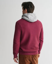 Load image into Gallery viewer, GANT - Cotton Micro Textured Half Zip, Wine Red (M, 2XL only)

