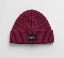 Load image into Gallery viewer, GANT - Cotton Ribbed Beanie, Wine Red
