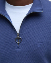 Load image into Gallery viewer, Barbour - Pique Interlock Half Zip Sweatshirt, Blue
