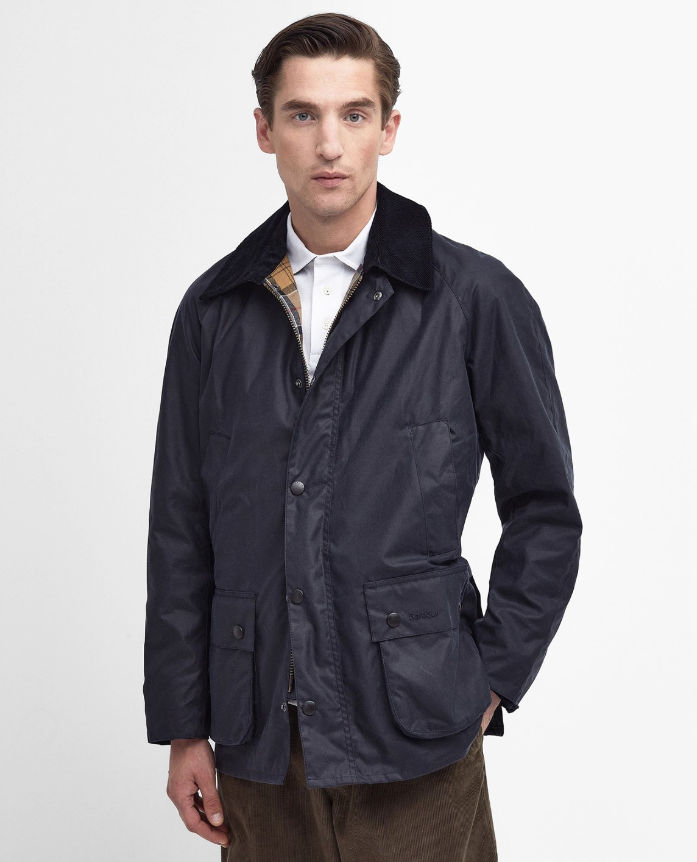 Barbour - Ashby Wax Jacket, Navy (XXL Only)