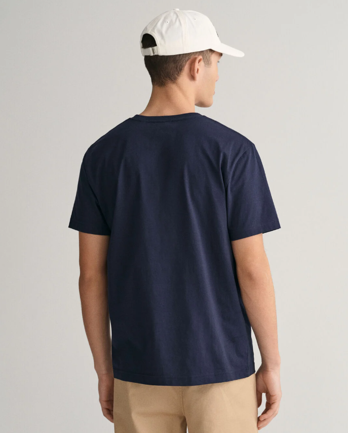 GANT - Regular Shield SS T-Shirt, Evening Blue