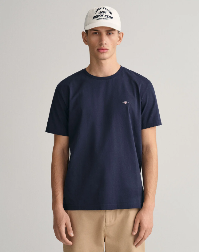GANT - Regular Shield SS T-Shirt, Evening Blue