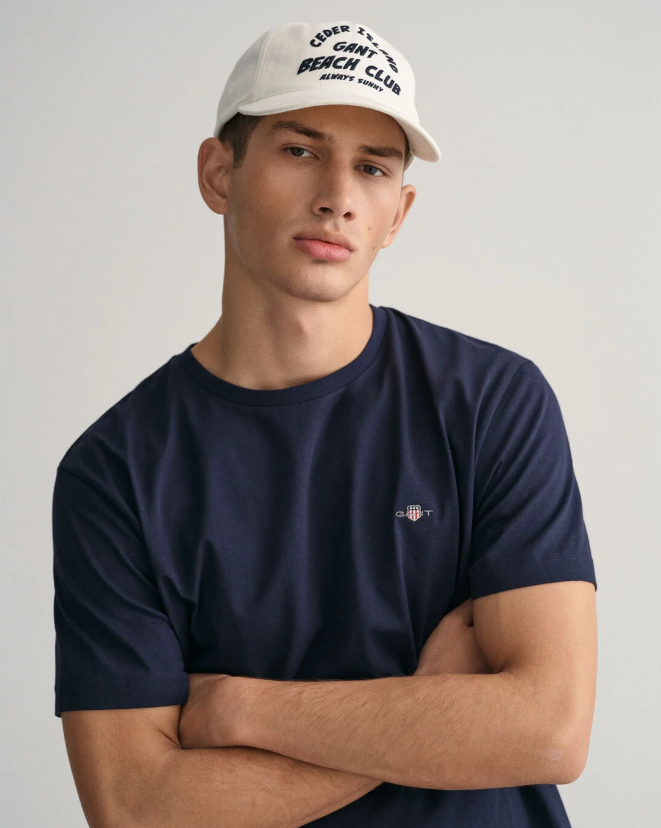 GANT - Regular Shield SS T-Shirt, Evening Blue