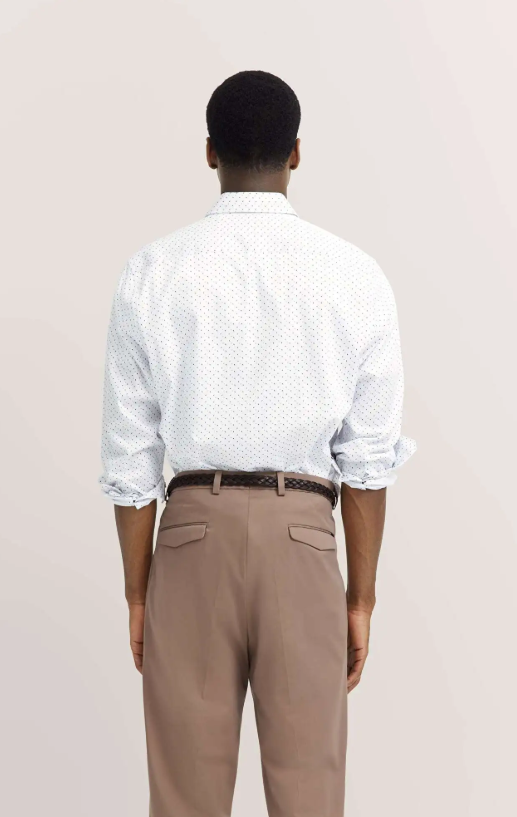 Bugatti - Geo Print Shirt, White