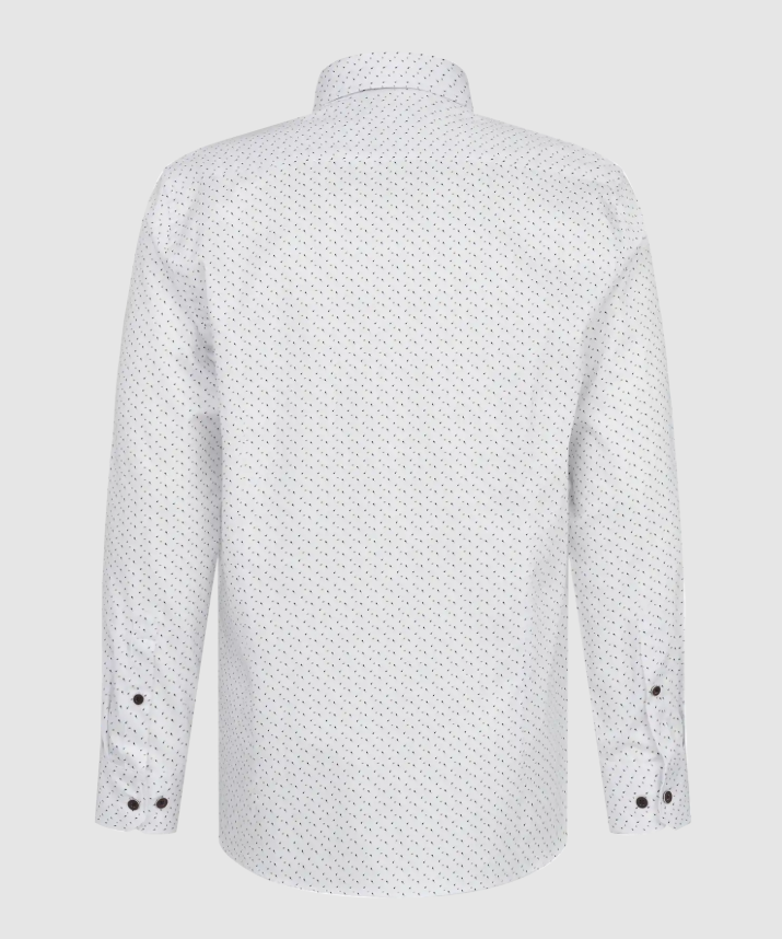 Bugatti - Geo Print Shirt, White