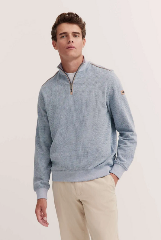 Bugatti - Knit Troyer, Light Blue