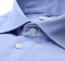 Load image into Gallery viewer, Seidensticker - Slim Fit Shirt, Blue Houndstooth
