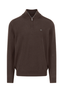 Fynch Hatton - Sweater With Zip, Earth