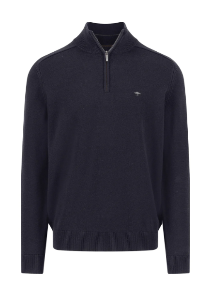Fynch Hatton - Sweater With Zip, Navy