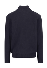 Load image into Gallery viewer, Fynch Hatton - Sweater With Zip, Navy
