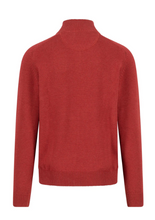 Load image into Gallery viewer, Fynch Hatton - Sweater With Zip, Garnet Red
