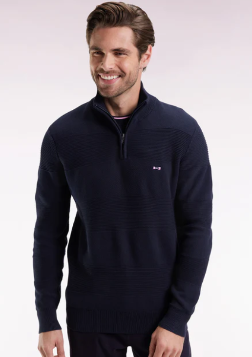 Eden Park - Edinburgh, Pullover Bleu Chine Fonce