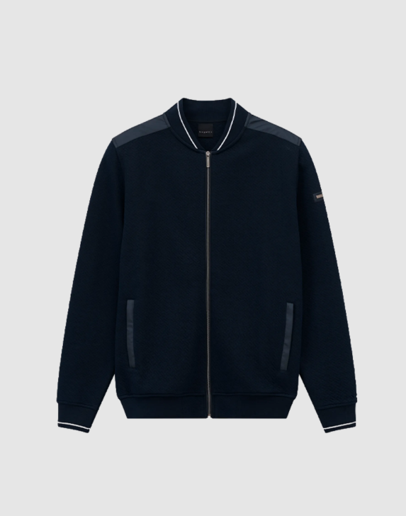Bugatti - Full Zip Sweat-shirt Jacket, Navy