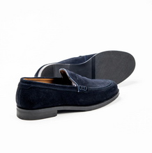Load image into Gallery viewer, Sloane - Seve Suede Loafer, Navy, Elliot
