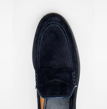 Load image into Gallery viewer, Sloane - Seve Suede Loafer, Navy, Elliot
