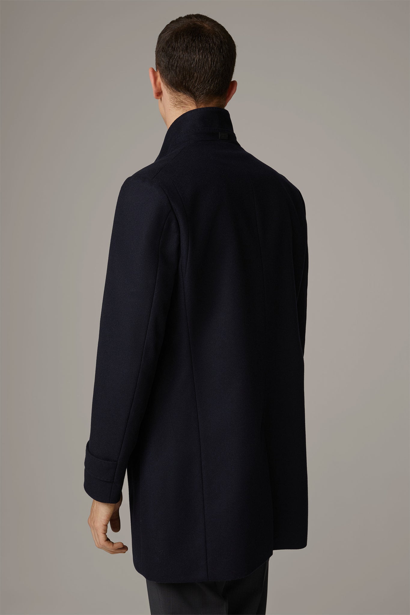 Strellson Wool Cashmere Coat New Broadway Navy Size 44 Only Strellson Tector Menswear