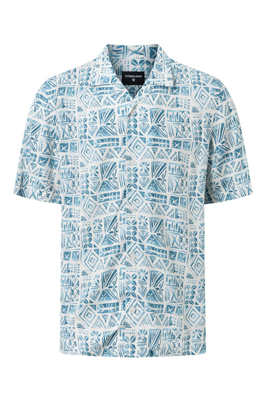 Strellson - Cliro, Blue Patterned Shirt