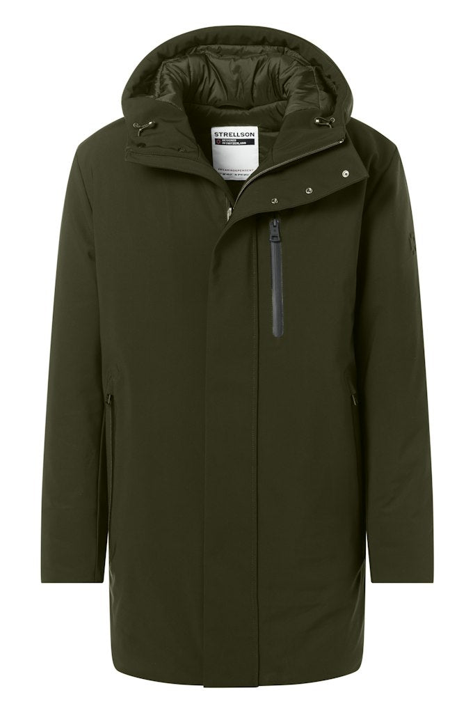 Strellson - Hooded Flex Cross Parka, Green