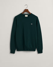 Load image into Gallery viewer, GANT - Superfine Lambswool C-Neck Sweater, Tartan Green
