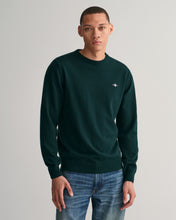 Load image into Gallery viewer, GANT - Superfine Lambswool C-Neck Sweater, Tartan Green
