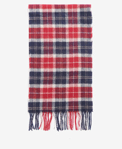 Barbour - Tartan Lambswool Scarf, Cranberry Red