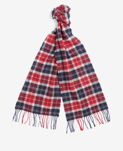 Barbour - Tartan Lambswool Scarf, Cranberry Red