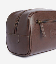 Load image into Gallery viewer, Barbour - Leather Wash Bag, Dark Brown
