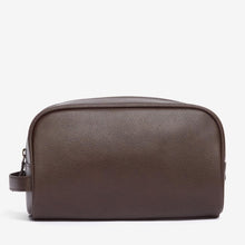 Load image into Gallery viewer, Barbour - Leather Wash Bag, Dark Brown

