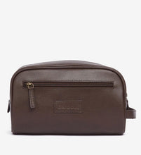 Load image into Gallery viewer, Barbour - Leather Wash Bag, Dark Brown
