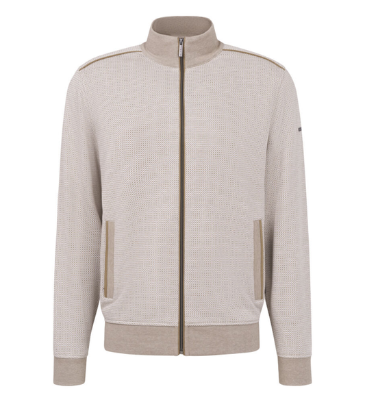 Bugatti - Knit Full Zip, Beige
