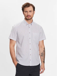 Bugatti - Short Sleeve Shirt - Diamond Pattern