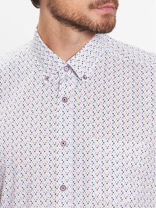 Bugatti - Short Sleeve Shirt - Diamond Pattern