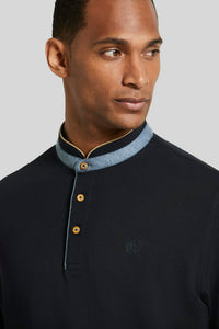Bugatti - Polo Shirt, Navy, Blue Collar