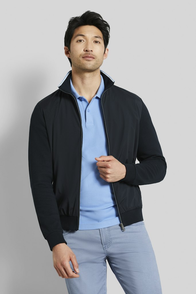 Bugatti - Full Zip Sweatshirt Jacket, Navy