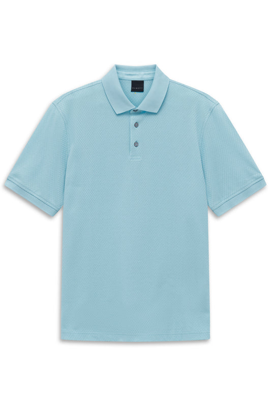 Bugatti - Polo Shirt, Knitted Light Blue