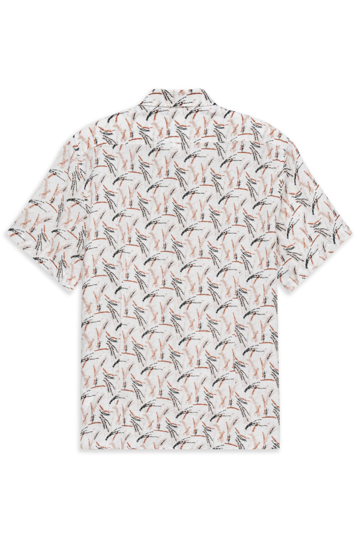 Bugatti - Pure Linen Shirt, White Airbrushed