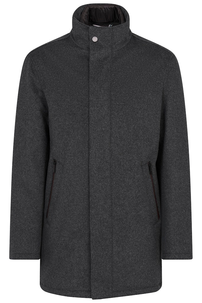 Bugatti - Rainseries Wool Coat, Charcoal ( 44, 48 & 50 Only)