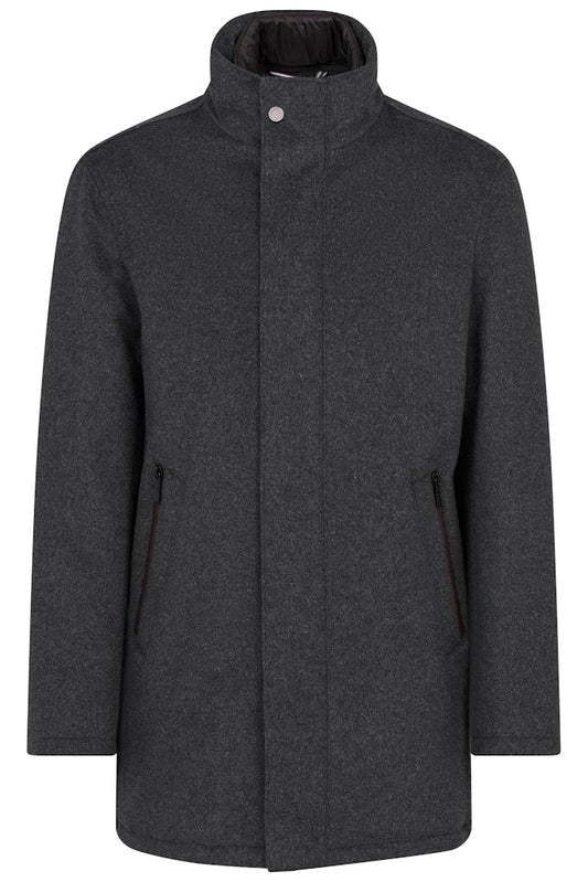 Bugatti - Rainseries Wool Coat, Charcoal ( 44, 48 & 50 Only)