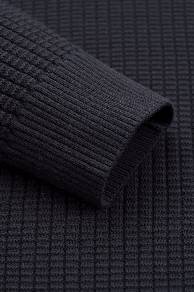 Bugatti - 1/4 Zip Knit, Boxed, Navy (XL & XXL Only)