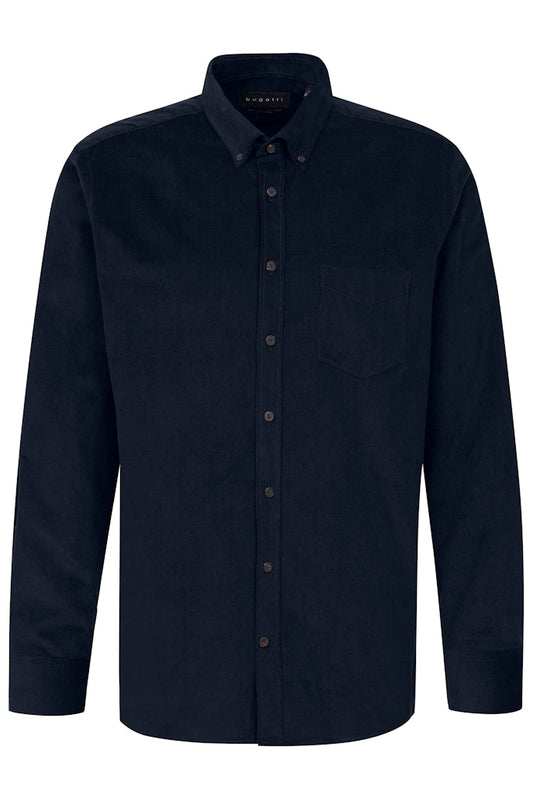 Bugatti - Button Down Cord Shirt, Navy (XL Only)