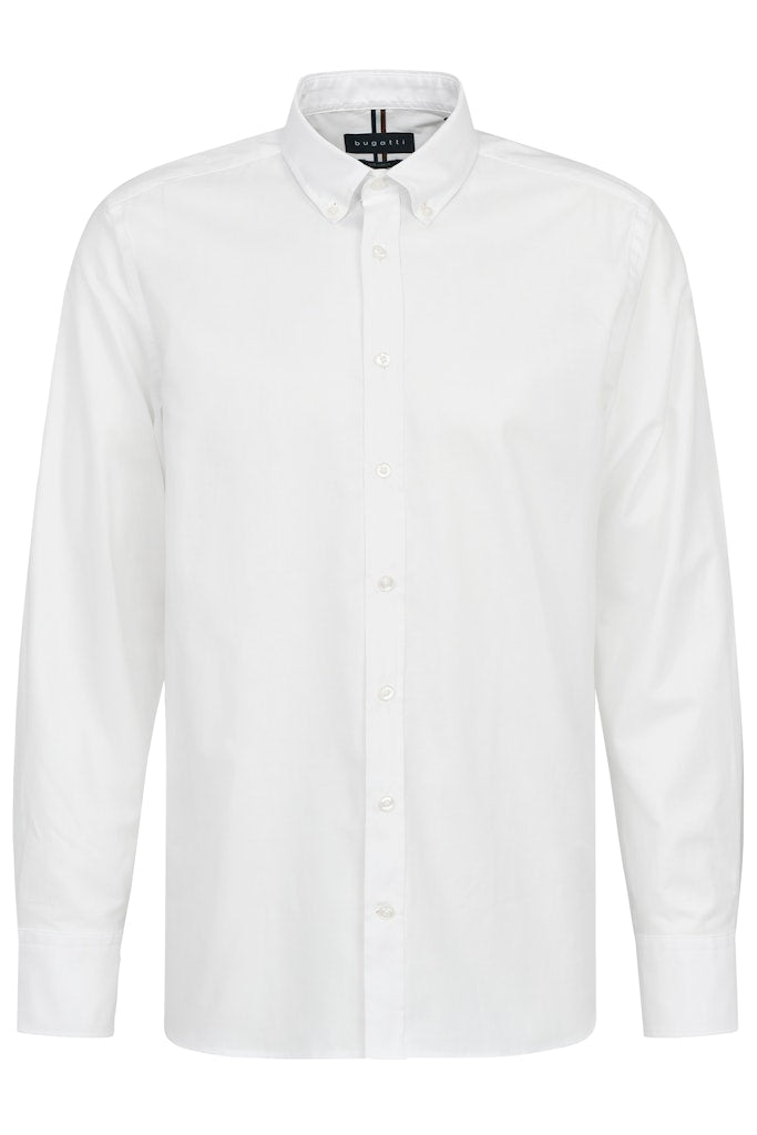Bugatti - Button Down Oxford Shirt, White