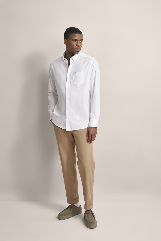 Bugatti - Button Down Oxford Shirt, White