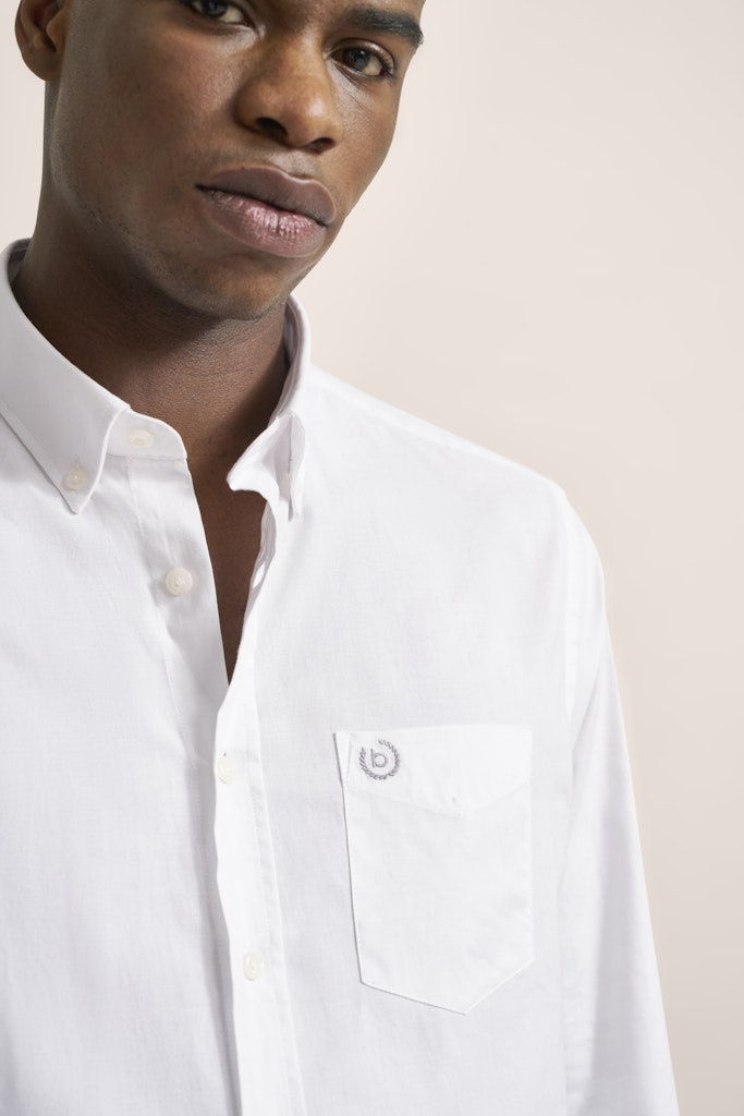 Bugatti - Button Down Oxford Shirt, White