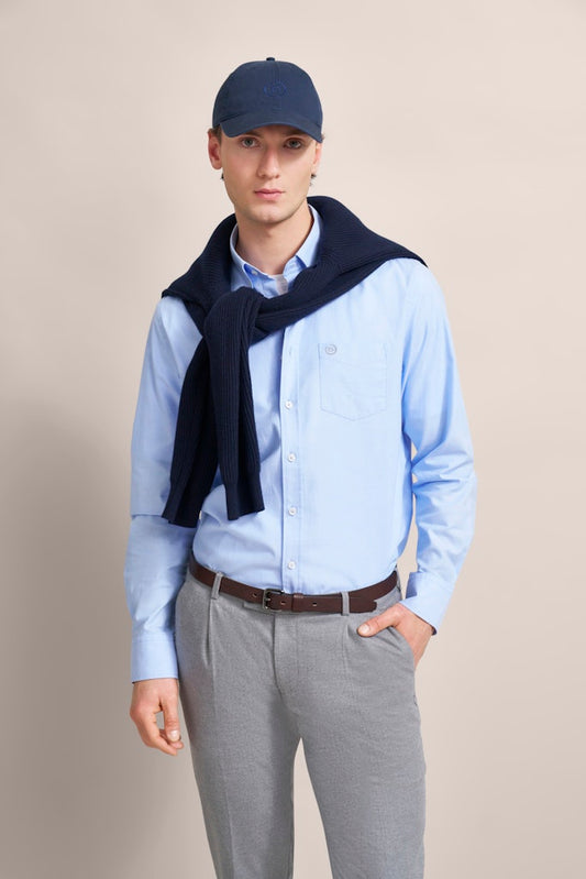 Bugatti - Button Down Oxford Shirt, Blue