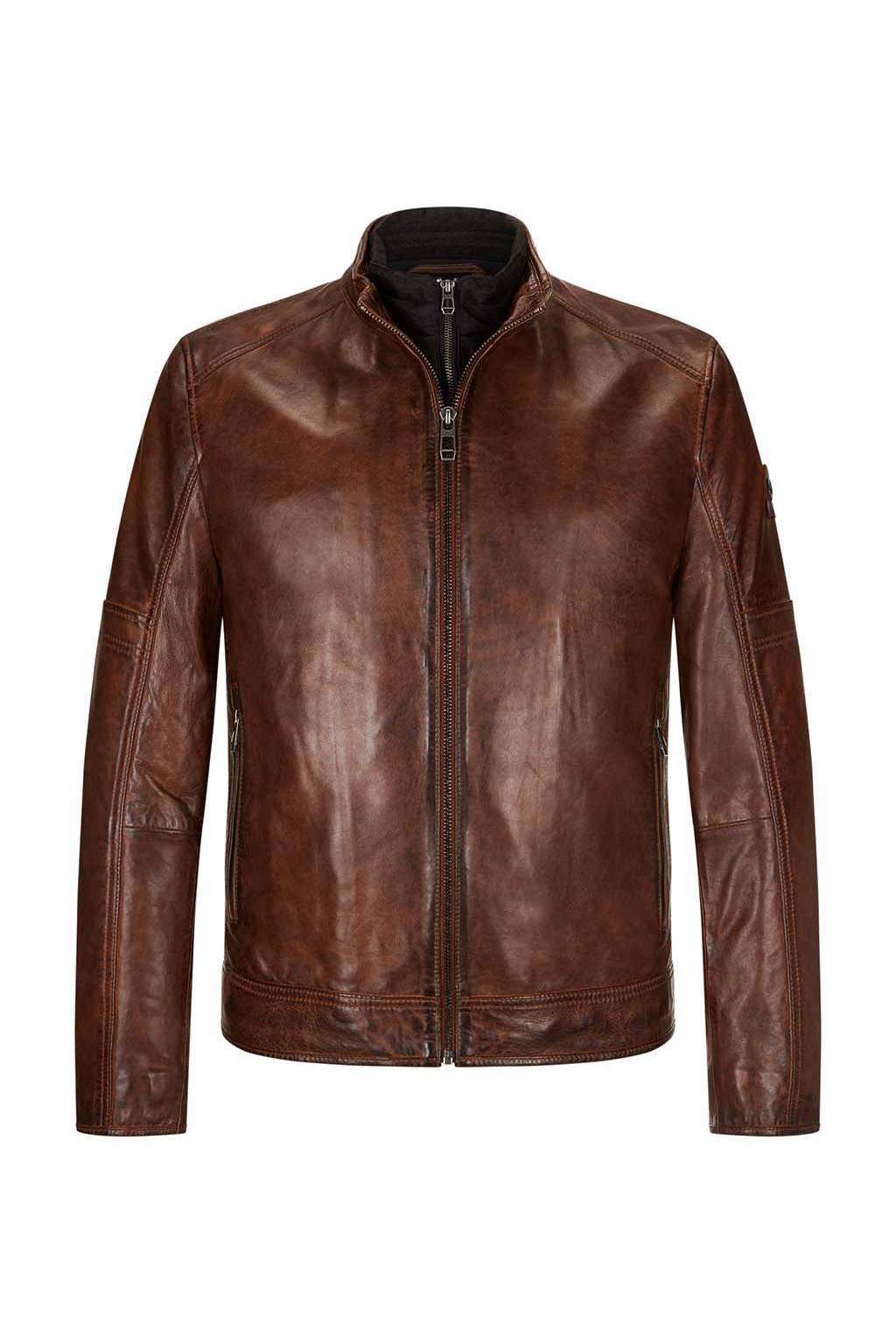 Milestone - Nappa Leather Jacket, Brown