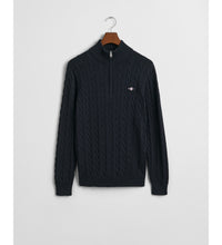 Load image into Gallery viewer, GANT - Cotton Cable Half Zip, Evening Blue
