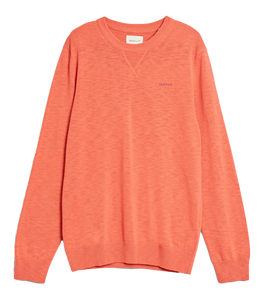 GANT - Cotton Flamme C-Neck Sweater, Sunset Pink (XL only)