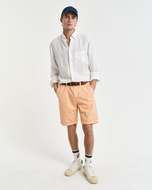 Gant - Chino Shorts, Sunfaded Peachy Orange (34W & 38W Only)