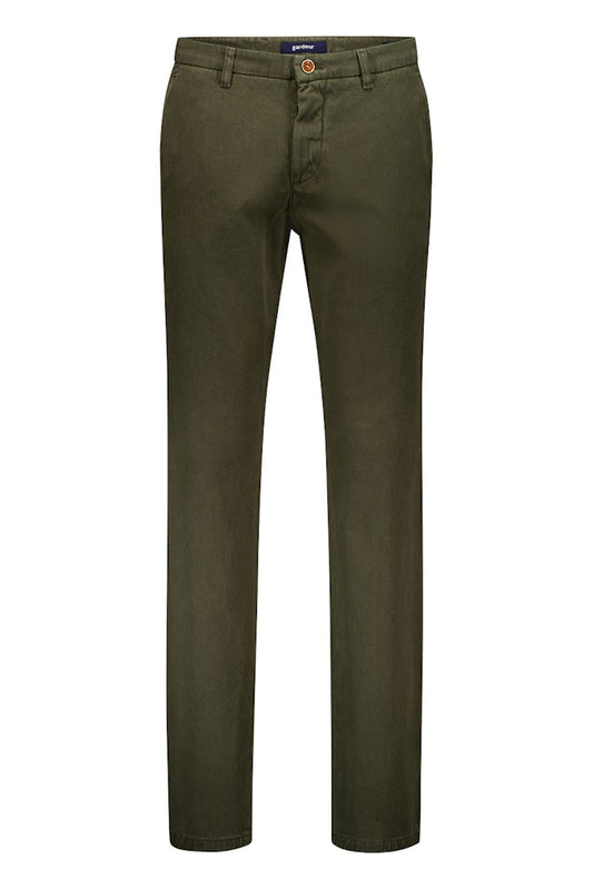 Gardeur -  Bono, Luxury Cotton Slacks, Olive Green